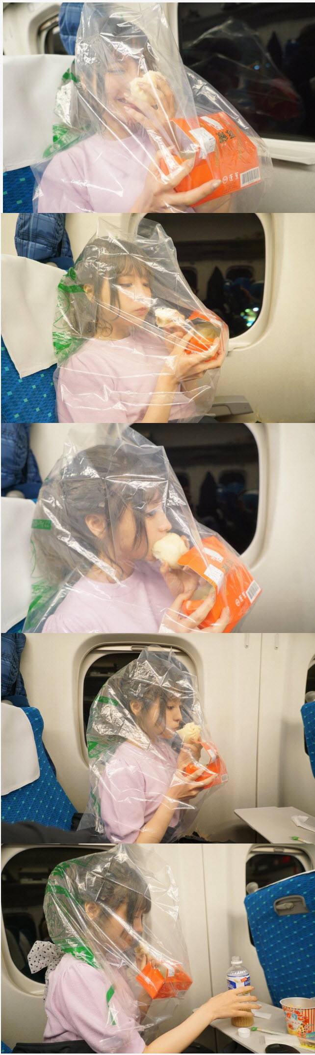일본 열차에서 음식 섭취하는 매너