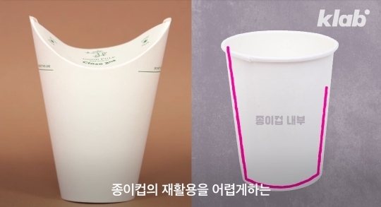 플라스틱 뚜껑과 빨대가 필요없는 테이크아웃 컵