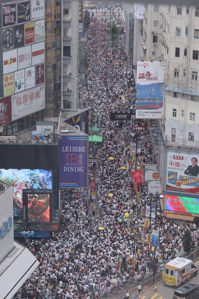 In Hong Kong, we are marching on the street to protect the last bit of our liberty and right..jpg